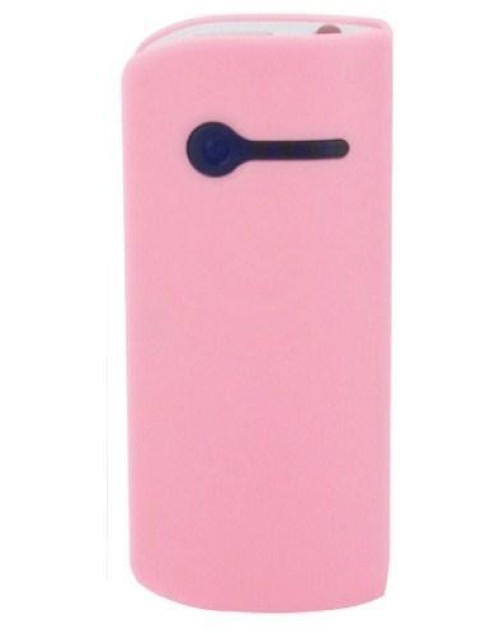 Plus One 2600mAh Portable Powerbank Pink with Built in Light